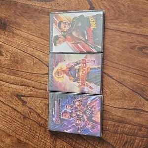 3 Marvel Studios DVDs Captain Marvel, Ant-Man & the Wasp, Avengers End Game NEW